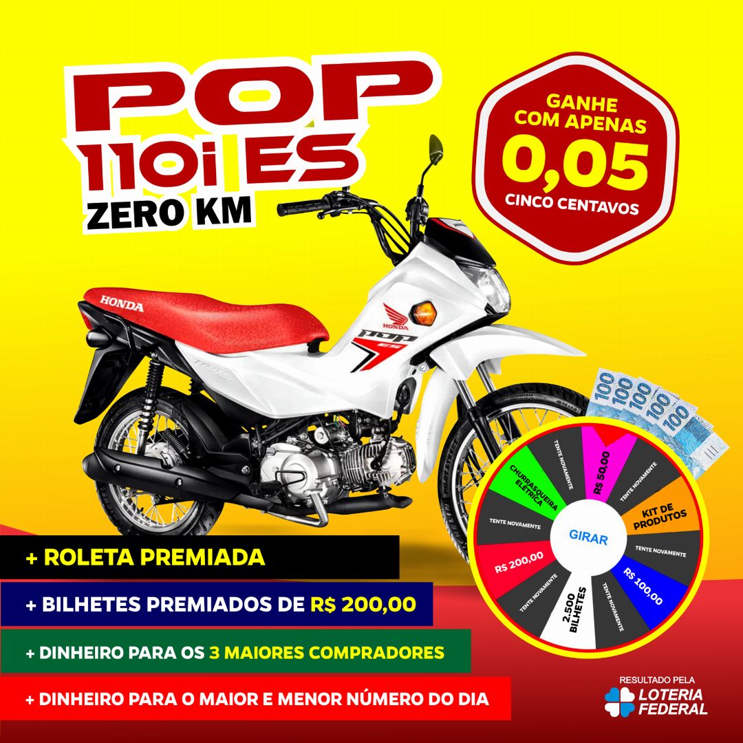 POP 110i ES + DINHEIRO